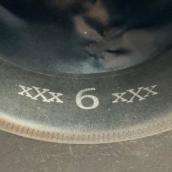 Justin Weston Black Fur Felt 6x Cowboy Hat By Milano Hat Co Size 7-1/8 Western - Picture 10 of 12